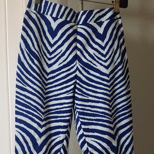 Milly zebra stripped skinny leg pants
